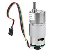 Moteur à engrenages CC 12 / 24V 10-1500RPM avec réducteur de vitesse de torsion grand avec moteur de réduction de vitesse de codeur excentrique arbre de sortie diamètre de 37mm(12V 300RPM)