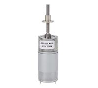 Moteur à engrenages CC 12V à haute production | M6 X 50 Moteur de réduction de vitesse réglable pour ventilateur électrique/radiateur/présentoir | Construction en laiton en (22RPM)