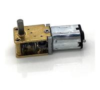 Moteur à engrenages CC 3-12 V avec roue dentée en acier inoxydable - Micro-réducteur N20 for robotique et projets de bricolage(120RPM 12v)