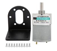 Moteur à engrenages CC petit aimant permanent à grande torsion à basse vitesse 24 V avec support pour humidificateurs serrures de porte robots lignes de production automatisées (500 tr/min)