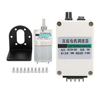 Moteur à engrenages DC à basse vitesse et couple élevé à aimant permanent 12 V XD37GB3530 avec engrenages métalliques et protection contre les surintensités pour la robotique et l’ (10 tr/min)