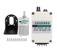 Moteur à engrenages DC à basse vitesse et couple élevé, à aimant permanent, 24 V, modèle XD37GB3530, avec engrenages métalliques et régulateur de vitesse ; comprend un support pour (30 tr/min)