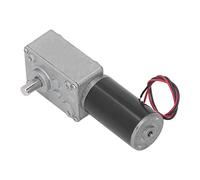 Moteur à engrenages DC Micro Turbine à haute torsion avec réduction de la vitesse, motoréducteur réversible autobloquant à arbre unique 12 V, coque en alliage d'aluminium avec bobine (5 tr/min)