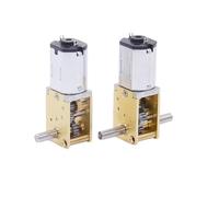Moteur à engrenages entièrement métalliques N20, 1 pièce, CC 3V-12V, 4-381 tr/min, faible vitesse et couple élevé, double axe, réducteur vis sans fin(F 95RPM-381RPM,Dual Shaft)