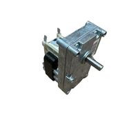Moteur à engrenages Merkle Korff S11011 pour poêle à granulés, arbre 9,52 mm, 3,3 tr/min, sens horaire - Ref 2103