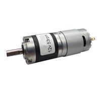 Moteur à engrenages planétaire miniature à courant continu, 12 V/24 V, vitesse réglable, inversion possible, couple élevé, faible vitesse, petit moteur(12v 53rpm 13kgf.cm)
