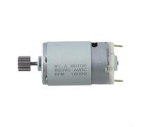Moteur à engrenages pour voiture autoportée électrique, 6 V, 12 V, 24 V, moteur à couple élevé compatible avec les modèles RS550 RS390 RS380 RS555, option double vitesse 10/12 dents (390 6 V 18 000 tr