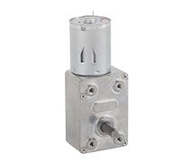Moteur à engrenages réversibles DC12V, moteur à engrenages à vis sans fin à couple élevé CW/CCW (62RPM)