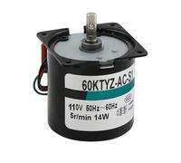 Moteur à engrenages synchrone à aimant Permanent 60Ktyz 14W 110V/220V Ac, 1 pièce(220V 5RPM)