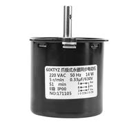 Moteur à Engrenages Synchrone à Aimant Permanent 60ktyz, Remplacement de Boîte de Vitesses à Courant Alternatif 220v Pour Interrupteurs D'alimentation Doubles et Publicités électroniques(5R/Min)