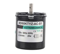 Moteur à engrenages synchrone à aimant permanent XD68KTYZ-AC S1 AC220V 28W 2,5 20 30 110r min Cw CCW (2,5 tours)