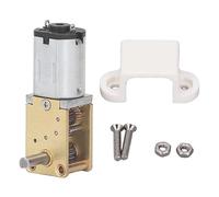 Moteur à engrenages Turbo Micro Brossé Arbre Unique DC 3V Mini Moteur de Réduction avec Siège Fixe pour Intelligent Automobile Robot Four Machine à Laver en Alliage de Zinc Laiton (30 tr/min)