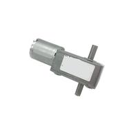 Moteur à engrenages vis sans fin JGY370 12 V, double arbre, régulation de vitesse inverse, autobloquant, DC 6 et moteur 24(24v 90rpm)