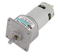 Moteur à Engrenages,Walfront DC 12 / 24V 35W CW/CCW Moteur de Réduction de Vitesse Réglable de Mini Boîte de Vitesse (12V 30rpm)