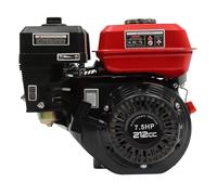 Moteur à essence 4 temps 170F 7,5 CV 4 kW 212 cc 3600 tr/min Refroidi par air Démarrage manuel robuste en aluminium et fer pour pompe à eau, mélangeur de mortier, tondeuse à gazon, kart, machine de