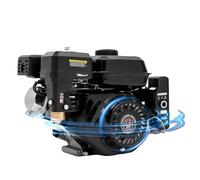 Moteur à essence 4 temps 7,5 CV 210 cc - Moteur à essence avec arbre de 20 mm de diamètre - 3 kW - 3600 tr/min - Refroidissement à air - Démarrage manuel ou électrique - Pour karts, compresseurs