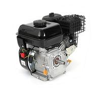 Moteur à essence 4 temps 7,5 CV - Moteur sur pied - Moteur industriel - Refroidissement par air - Avec axe de 20 mm