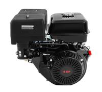 Moteur à essence 420 cc 15 CV 4 temps OHV, moteur à combustion refroidi par air avec démarrage manuel, puissance nominale de 8800 W pour générateur, bétonnière, nettoyeur haute pression, avec
