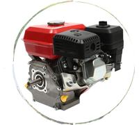 Moteur à essence, monocylindre 4 temps, 7,5 CV, démarrage manuel, rouge