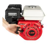 Moteur à essence monocylindre 7,5 CV 4 temps - Moteur sur pied - Moteur à essence OHV - Moteur à kart 5,1 kW