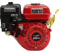 Moteur à gaz, 7,5 CV, 212 ccm Système de refroidissement par air, 7,5 CV