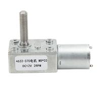 Moteur à Réduction DC12V, Moteur à Engrenage Compact M8x33mm, 2RPM - Haute Précision, Faible Bruit, Résistance à l’Usure, Usage Polyvalent