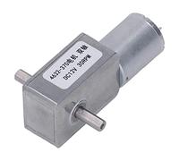 Moteur à réduction de vitesse 12 V, moteur à engrenages à double arbre entièrement métallique pour ouvre-fenêtre, ouvre-porte et petit treuil (30 tr/min)