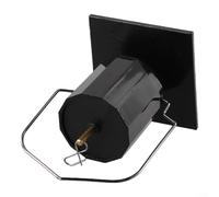 Moteur à vent à suspendre à énergie solaire avec crochets et clips inférieurs, pour décoration de jardin, carillon éolien, rotatif, économe en énergie, noir
