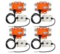 Moteur à vibrations, Moteur vibrateur pour épandeur de sel et mélangeur à béton, boîtier en alliage d'aluminium 4000 tr/min 60W DC12V,pour équipements mécaniques(4pcs)