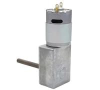 Moteur à vis sans fin 385 CC 12 V, réducteur à angle droit, couple élevé, autobloquant, réversible, réglable, arbre fileté M6 × 50(Motor only,8R-24V)