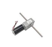 Moteur à vis sans fin à double arbre 12 V/24 V avec entraînement par vis M8 for mécanismes de levage à vis(Different Direction,12RPM,24V and flange)