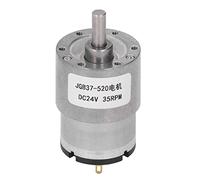 Moteur à vis sans fin à verrouillage automatique, moteur réducteur à vitesse réduite 24 V CC avec bobine en laiton et boîtier en alliage d’aluminium, entraînement à vis sans fin à (Akhrabm)