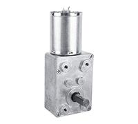 Moteur à Vis sans Fin de CC 12V Turbo, Walfront Moteur Électrique de Moteur de Réduction de Boîte d'Engrenage à Vis sans Fin de Couple Élevé (62RPM)