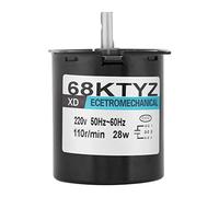 Moteur AC 68KTYZ 2.5RPM / 20RPM / 30RPM / 110RPM 220V Moteur électrique à engrenages Moteur de réduction synchrone à aimant permanent à couple élevé(110 tr/min)