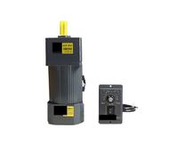 Moteur asynchrone 120 W 220 V AC à engrenages 5IK120RGN-CF avec régulateur de vitesse Vitesse réglable Couple élevé Arbre sortie 15 mm(0-90 RPM)