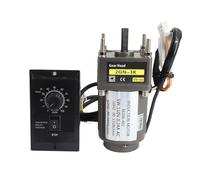 Moteur Asynchrone Moteur asynchrone monophasé 6 W CA 110 V/220 V avec variateur de vitesse US-52, réducteur de vitesse de 6,9 à 450 tr/min(220V,166RPM)