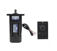 Moteur Asynchrone Moteur asynchrone monophasé à courant alternatif 220 V/110 V, 90 W, arbre de transmission 5GS, avec réducteur à oreille et variateur de vitesse US-52(50K(0-27RPM))