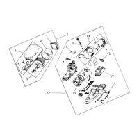 Moteur avec module repère 1 d'origine Aspirateur (140197788023 ELECTROLUX)