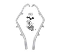 Moteur Barres Protection Cage Cascade pour ADV350 2024-2025 - Pare-Chocs Protections Moteur Cadre Accessoires Protection Contre Les Chutes Moto(Argent)