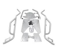Moteur Barres Protection Cage Cascade pour VOGE SR4 MAX350 : Pare-Chocs Protection Moteur Accessoires Arceau Moto Sécurité Barres(Argent)