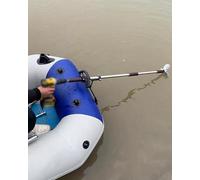 Moteur Bateau Hors-bord Moteur Électrique pour Planche à Pagaie, Hélice de Perceuse, Moteur de Kayak Portatif pour Bateau Pneumatique, Moteur Hors-bord Léger à 3 Pales(L)