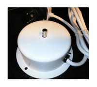 Moteur boule à facettes secteur Couleur Blanc