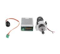 Moteur Broche Refroidi Air, 12000RPM 500W, Beau Volume, Contrôle Vitesse Stable - Ventilateur Renforcé, Démarrage Doux, Usage Gravure Bois et PCB