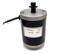 Moteur brossé 100 W DC avec pignon à 9 dents MY6812 pour scooter électrique et petits véhicules électriques double tension 12 V 24 V moteur avec alimentation fiable (24 V)