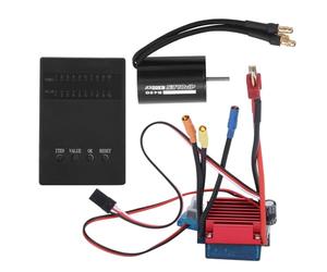 Moteur Brushless 2430 6300KV, ESC 25A avec Carte de Programmation, Ensemble pour Voiture RC 1/16 1/18 - Haute Performance, Dissipation Thermique Avancée, Pilotage Précis et F