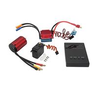 Moteur Brushless 3800KV, Combo ESC S35A, Servo Métal 2,2kg, Carte Programmable, Pour Voiture RC 1/14 1/16 - Haute Torsion, Protection Multiples, Résistance Eau et Poussière