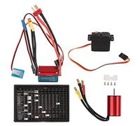 Moteur Brushless 4500KV avec ESC 25A et Servo 2,2kg aluminium - Puissance stable et programmation DIY - Pour voitures RC 1/16 et 1/18, robuste et étanche