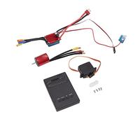 Moteur Brushless 5800KV, Kit Complet avec ESC 25A et Servo Métallique 2,2KG Rouge - Forte Torsion, Protection Multiple, Parfait pour Voiture RC 1/16 1/18