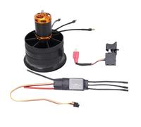 Moteur Brushless ESC avec Ventilateur Ducted 64mm 12 Lames, 2100KV, Kit Complet avec Carte de Contrôle et Interrupteur - Puissance Optimale, Commande Intelligente, Idéal Pour