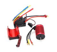 Moteur brushless F540 3900 kV 4 pôles étanche, 60 A, ESC, avec dissipateur thermique, pour voiture télécommandée 1/10